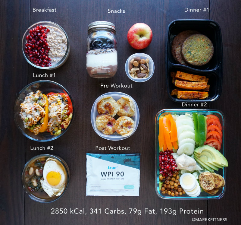 marek fitness vegetarian meal prep
